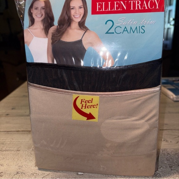 Ellen Tracey 2 Satin Trim Camis Women’s Sz XXL 20-22 Ultra Soft Natural Slimming - Picture 4 of 8